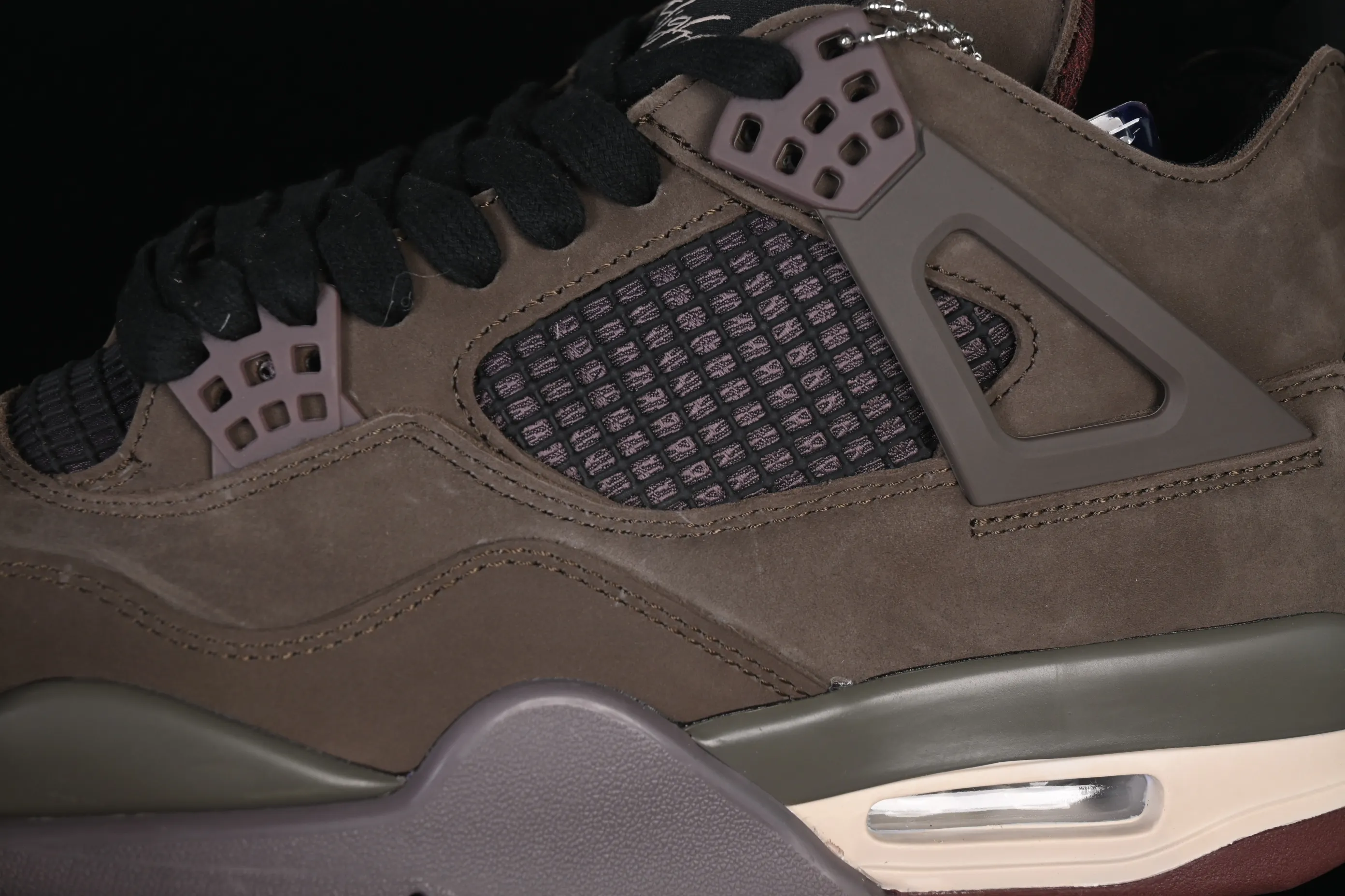 All categories Air Jordan Jordan series basketball shoes Air Jordan 4 A Ma Maniere x Air Jordan 4 Rerto "Dark Mocha" AJ4 Joe 4 Mocha Brown IF3102-200